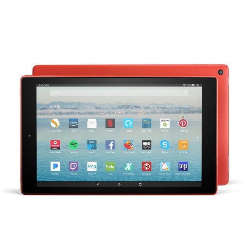Amazon Fire HD 10 Tablet with Alexa Hands-Free10.1" 1080p Full HD Display - Punch Red - 32GB