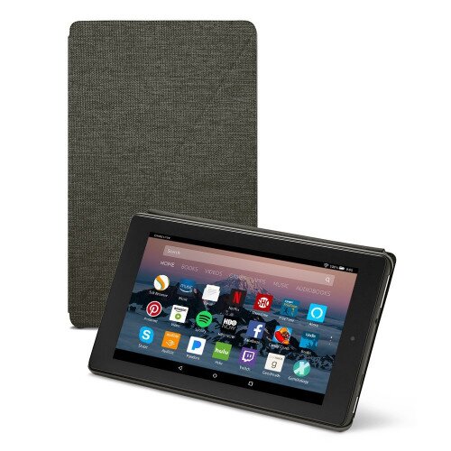 Amazon Fire HD 8 Tablet Case (Compatible with 7th and 8th Generation Tablets, 2017 and 2018 Releases) - Charcoal Black