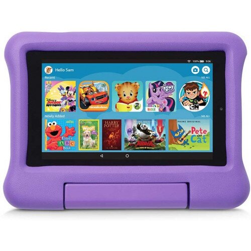 Amazon Kid-Proof Case for Fire 7 Tablet (Compatible with 9th Generation Tablet, 2019 Release) - Purple
