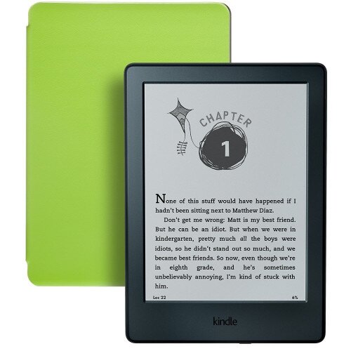 Amazon Kindle for Kids Bundle with the latest Kindle E-reader - Green
