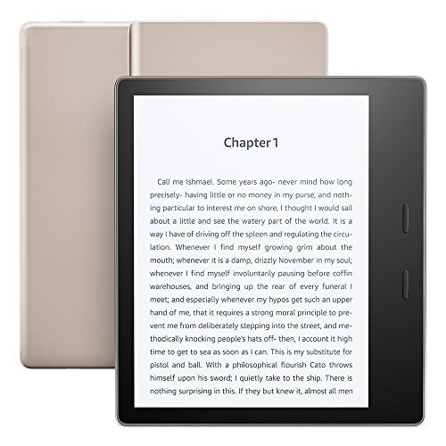 Amazon Kindle Oasis E-Reader 7" High-Resolution Display (300 ppi), Waterproof, Built-In Audible, Wi-Fi - Champagne Gold - 32GB - With Special Offers