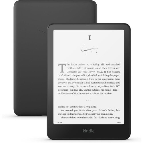Amazon Kindle Paperwhite (16 GB) with New 7" Glare-Free Display - Black - Lockscreen Ad-Supported