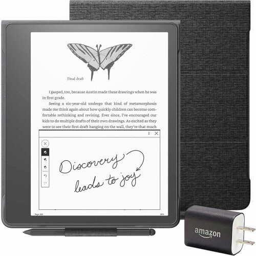 Amazon Kindle Scribe Essentials NoteBook Bundle - 32GB - Premium Pen - Black