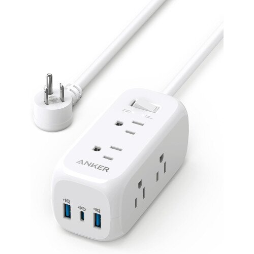 Anker 332 USB Power Strip - 10FT - White