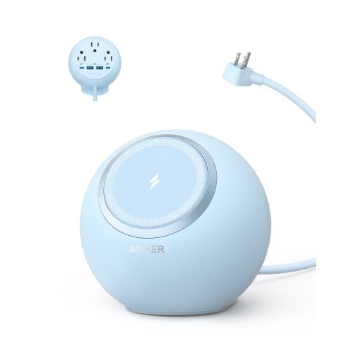 Anker 637 Magnetic Charging Station (MagGo) - Misty Blue