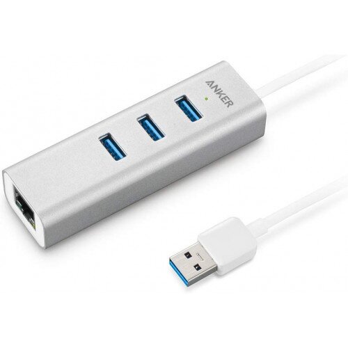 Anker Aluminum 3-Port USB 3.0 and Ethernet Hub