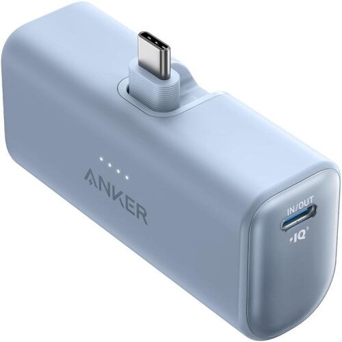 Anker Nano Power Bank (22.5W, Built-In USB-C Connector) - Ice Lake Blue