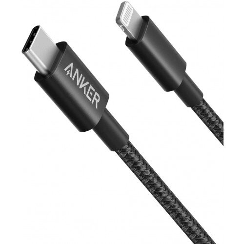 Anker Nylon USB-C to Lightning Cable - 3.3ft - Black