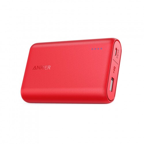 Anker PowerCore 10000mAh High-Capacity Portable Charger - Red