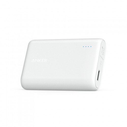 Anker PowerCore 10000mAh High-Capacity Portable Charger - White