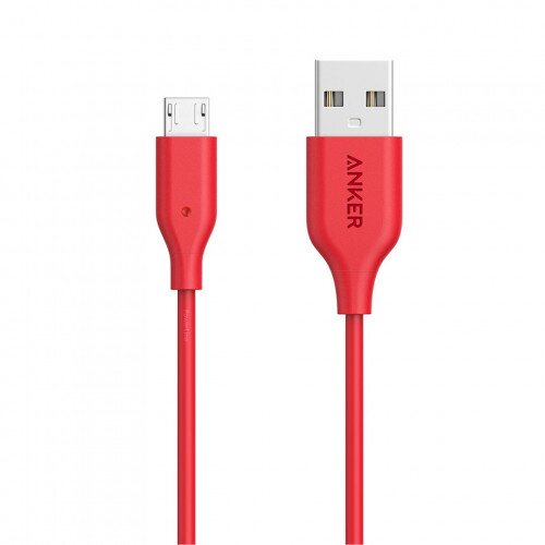 Anker PowerLine 3ft Micro USB Charging Cable - Red