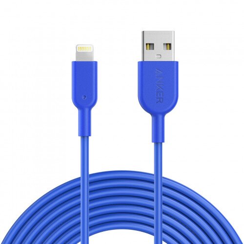 Anker PowerLine II Lightning Cable - 10ft - Blue