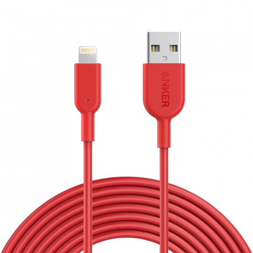 Anker PowerLine II Lightning Cable - 10ft - Red