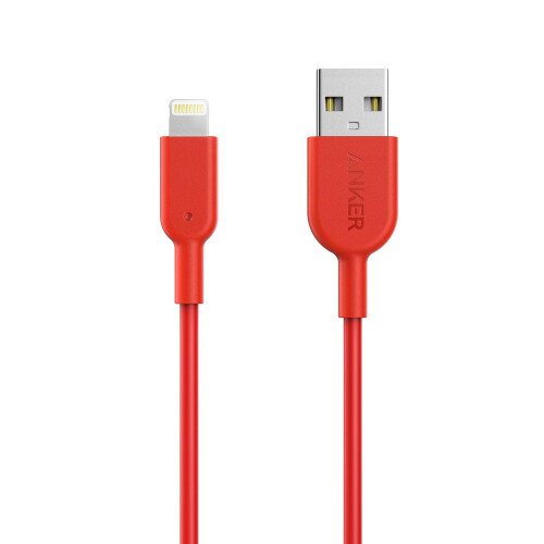 Anker PowerLine II Lightning Cable - 3ft - Red