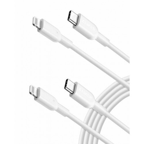 Anker PowerLine II USB-C to Lightning Cable 2-Pack - 6ft