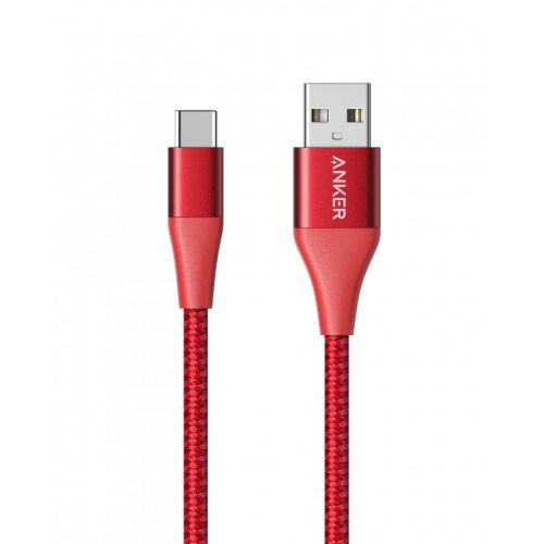 Anker Powerline+ II USB-C to USB-A 2.0 Cable - 3ft - Red