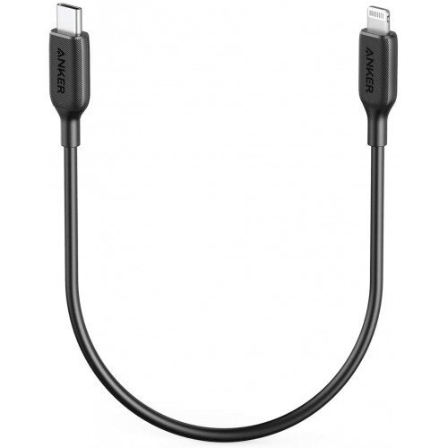 Anker PowerLine III USB-C to Lightning Cable 1 ft - Black
