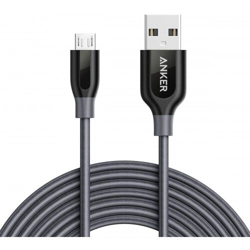 Anker PowerLine+ Micro USB Premium Durable Cable - 10ft - Gray