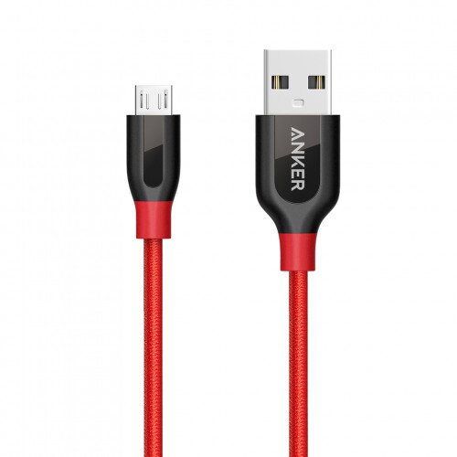 Anker PowerLine+ Micro USB Premium Durable Cable - 3ft - Red