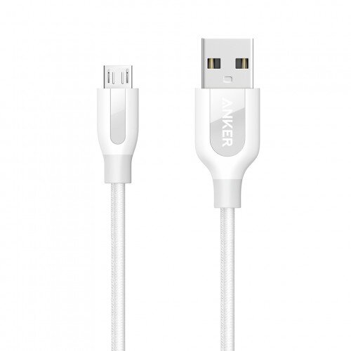 Anker PowerLine+ Micro USB Premium Durable Cable - 3ft - White