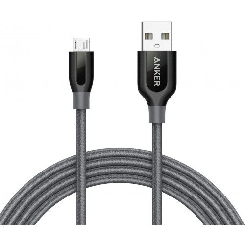 Anker PowerLine+ Micro USB Premium Durable Cable - 6ft - Gray