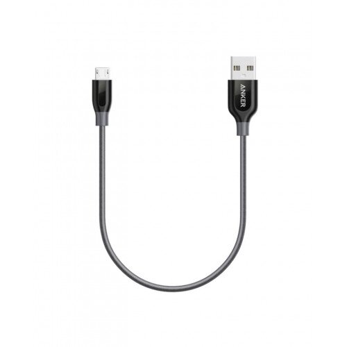 Anker PowerLine+ Micro USB Premium Durable Cable - 1ft - Gray