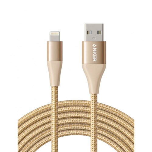Anker PowerLine+ Ultra-Durable Lightning Cable - 10ft - Golden