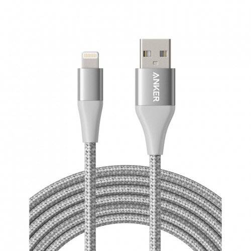 Anker PowerLine+ Ultra-Durable Lightning Cable - 10ft - Silver