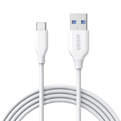 Anker PowerLine USB-C to USB 3.0 with 56k Ohm - 6ft - White