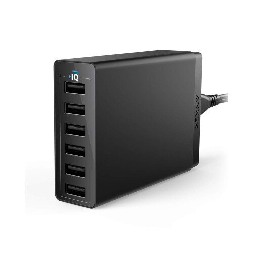 Anker PowerPort 6 Wall Charger - Black