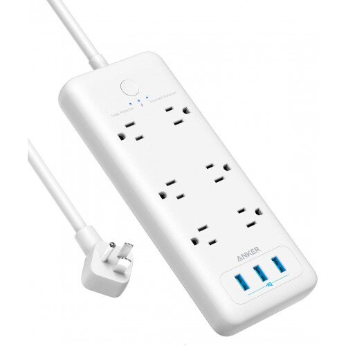 Anker PowerPort Strip 6 with 3 USB Ports