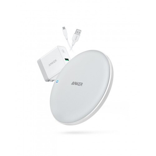 Anker PowerWave 7.5 Fast Wireless Charging Pad with Internal Cooling Fan - White