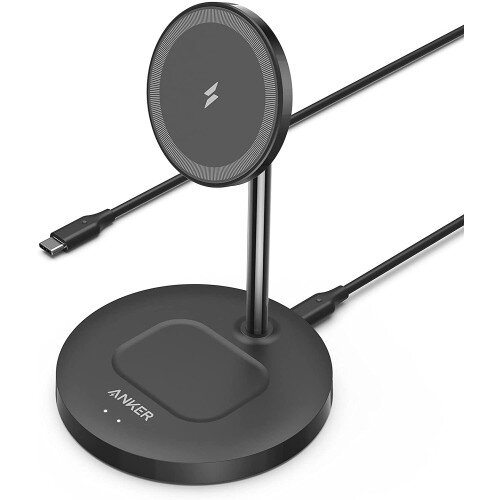 Anker Wireless Charging Stand PowerWave 2-in-1 Magnetic Stand Lite - Black
