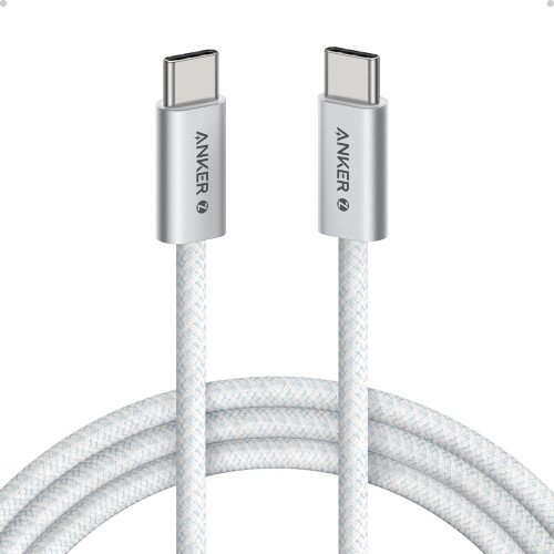 Anker Zolo USB C to USB C 240W Braided Fast Charging Cable - 6ft - White