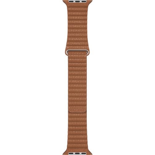 Apple 44mm Leather Loop Band - Medium - Saddle Brown