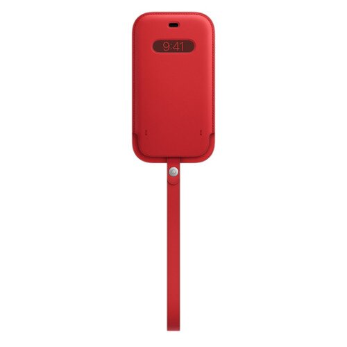 Apple iPhone 12 / 12 Pro Leather Sleeve with MagSafe - Product Red