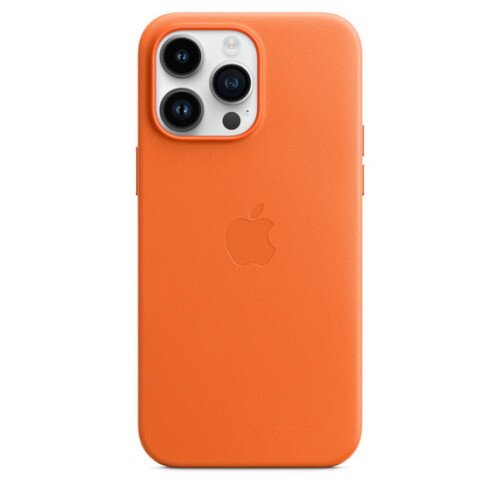 Buy Apple iPhone 14 Pro Max Leather Case with MagSafe - Orange online ...