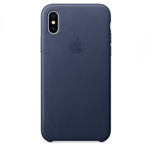 Apple iPhone X Leather Case - Midnight Blue