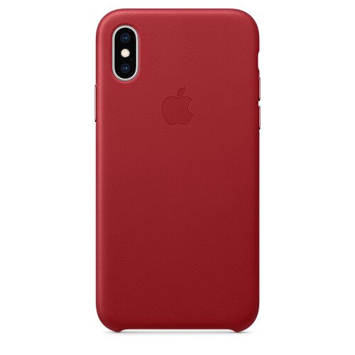 Apple iPhone XS Leather Case - Product Red