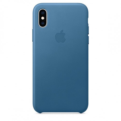 Apple iPhone XS Leather Case - Cape Cod Blue
