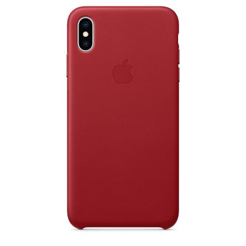 Apple iPhone XS Max Leather Case - Product Red