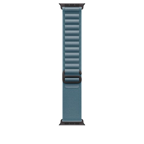 Apple Watch 49mm Alpine Loop - Large - Black Titanium Finish - Light Blue