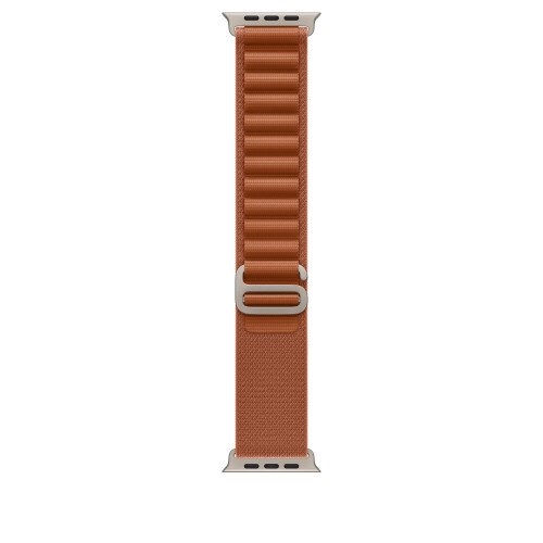 Apple Watch 49mm Alpine Loop - Medium - Natural Titanium Finish - Terra Cotta