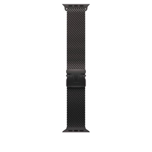 Apple Watch 49mm Titanium Milanese Loop - Black - Large