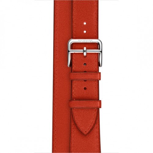 Apple Watch Hermes Leather Double Tour Band - Capucine - Regular
