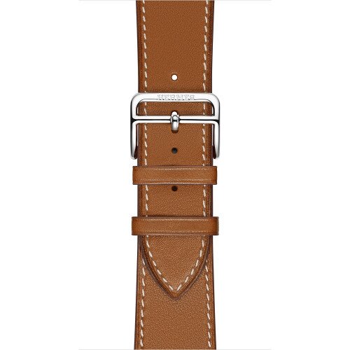 Apple Watch Hermes Leather Single Tour Band- 38mm - Fauve Barenia