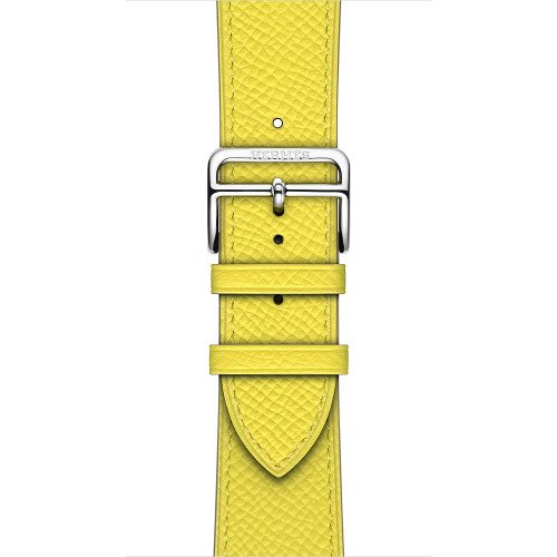 Apple Watch Hermes Leather Single Tour Band - 42mm - Lime Epsom