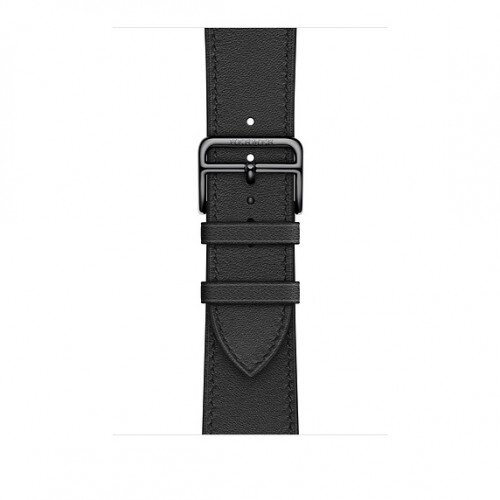 Apple Watch Hermes Swift Leather Single Tour - 44mm - Noir