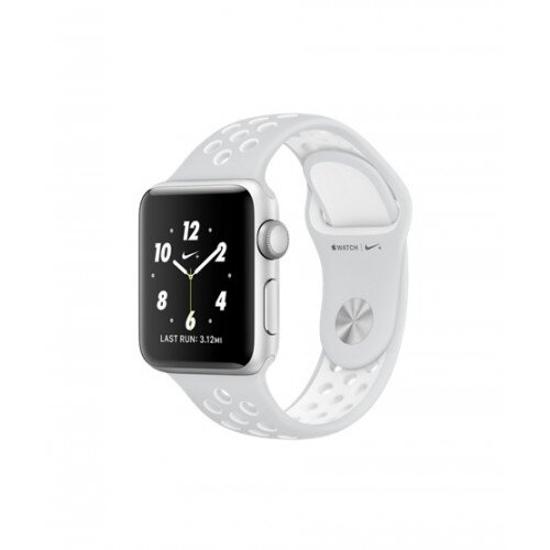 Apple Watch Nike+ Series 2 - 38mm - Silver Aluminum Case - with Pure Platinum/White Nike Sport Band