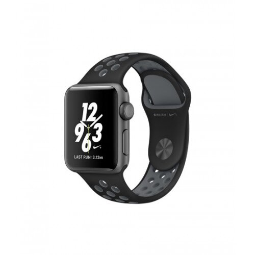 Apple Watch Nike+ Series 2 - 38mm - Space Gray Aluminum Case - with Black/Cool Gray Nike Sport Band